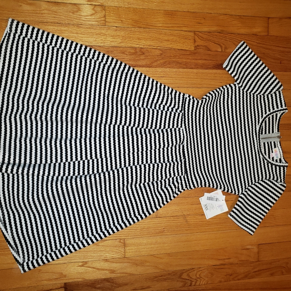 NWT Lularue white and black Amelia dress